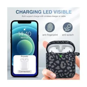 Gawnock Funda de silicona de leopardo funda suave de una_3