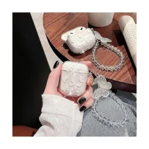 Srddty Funda compatible con AirPods con bonito brillo_3