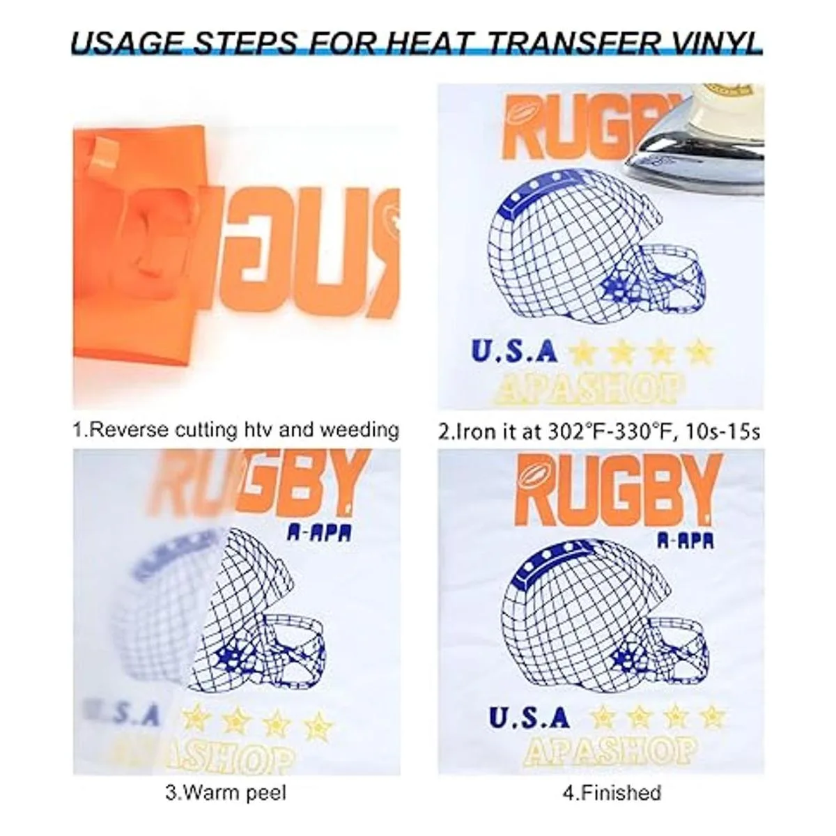 TUMIYA Rollo de vinilo de transferencia de calor vinilo_4