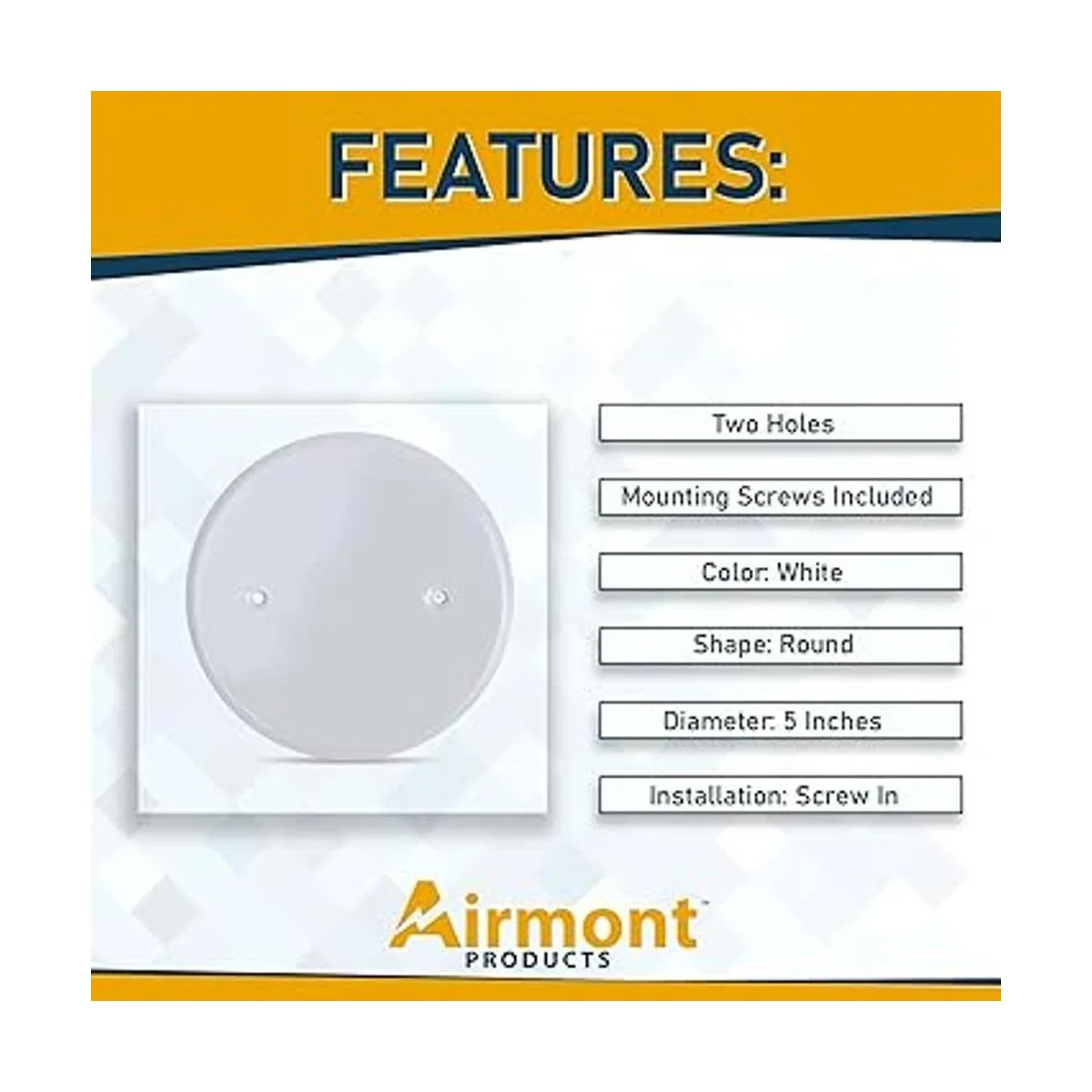 AP12031 Paquete de 2 fundas de techo de metal blanco de 5_4