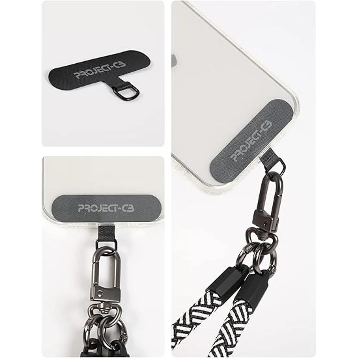 de 2 pestañas de amarre teléfono parche universal_4