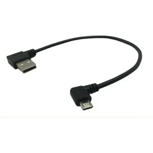 Cerrxian Cable micro USB de 9 pulgadas Combo de ángulo_2