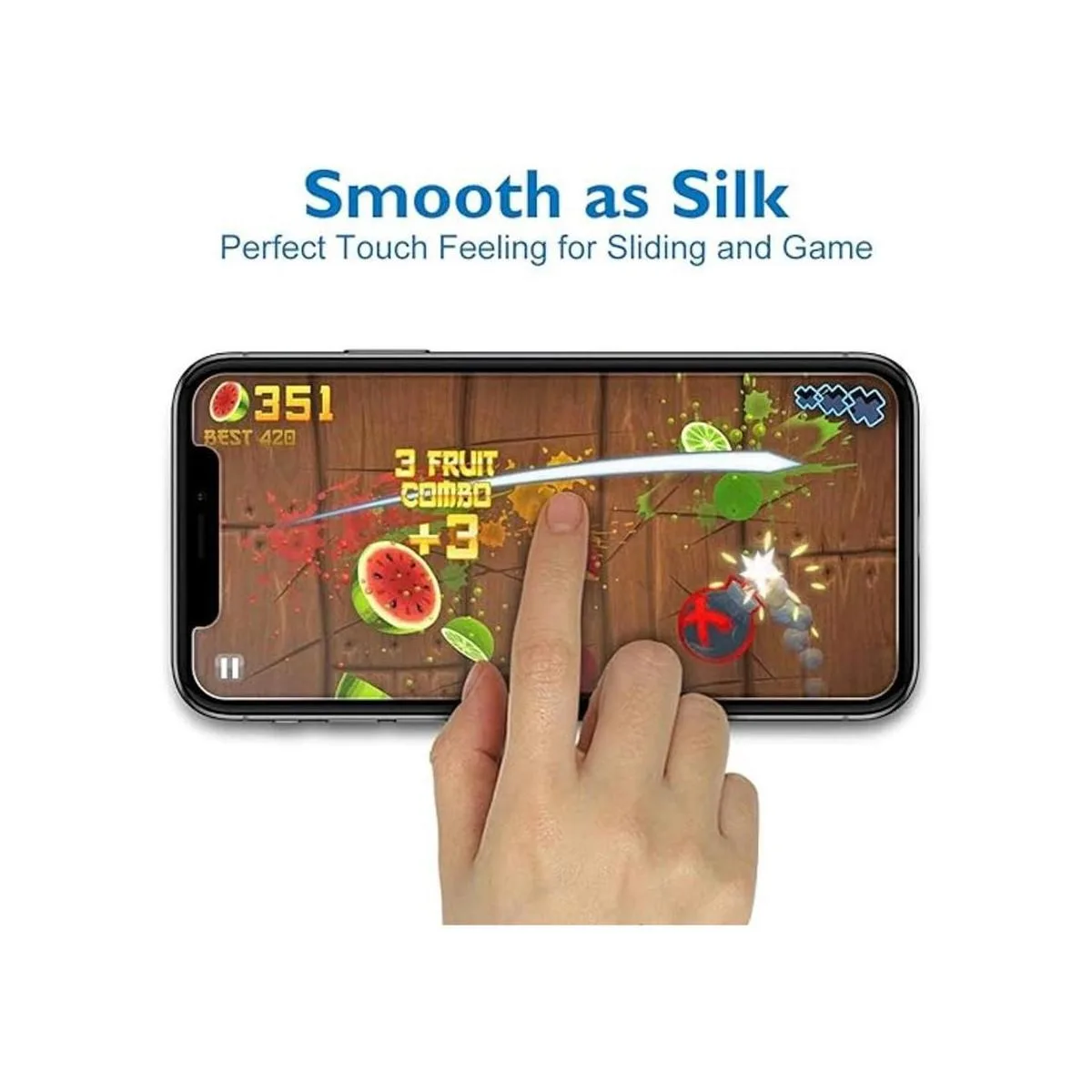 Mothca Protector de pantalla de vidrio mate para iPhone_2