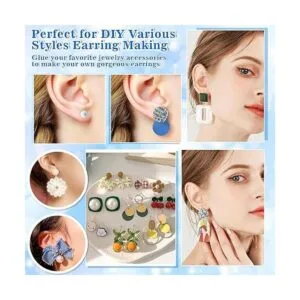 Pegamento de joyería con postes de aretes para hacer_7