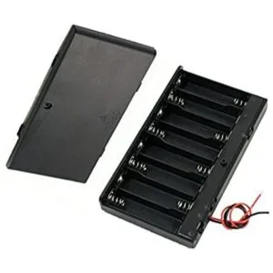 CORODE Caja de 8 x AA de 12 V con cable para interruptor_1