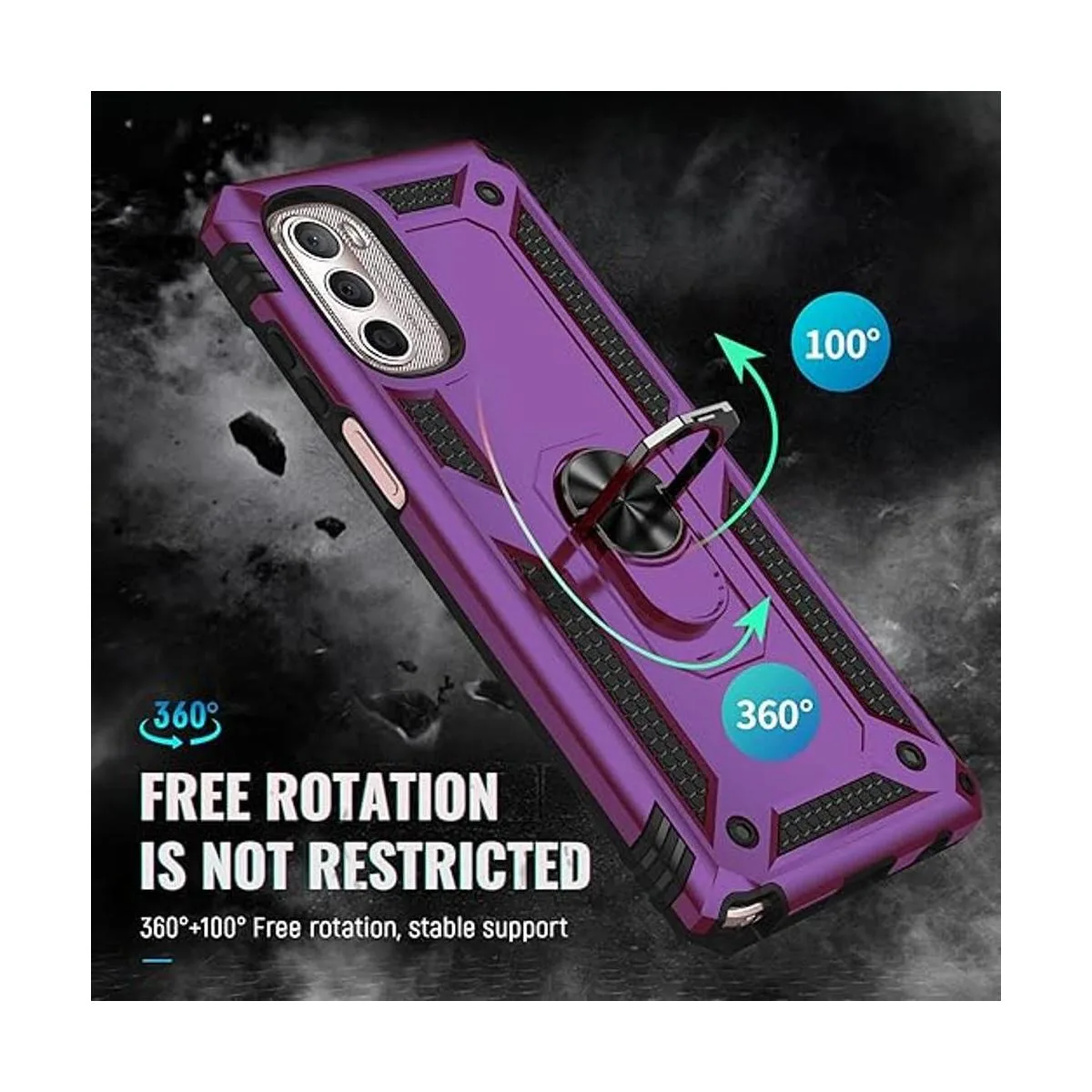 PUSHIMEI Funda para Moto G Stylus 5G 2022 con protector de_5