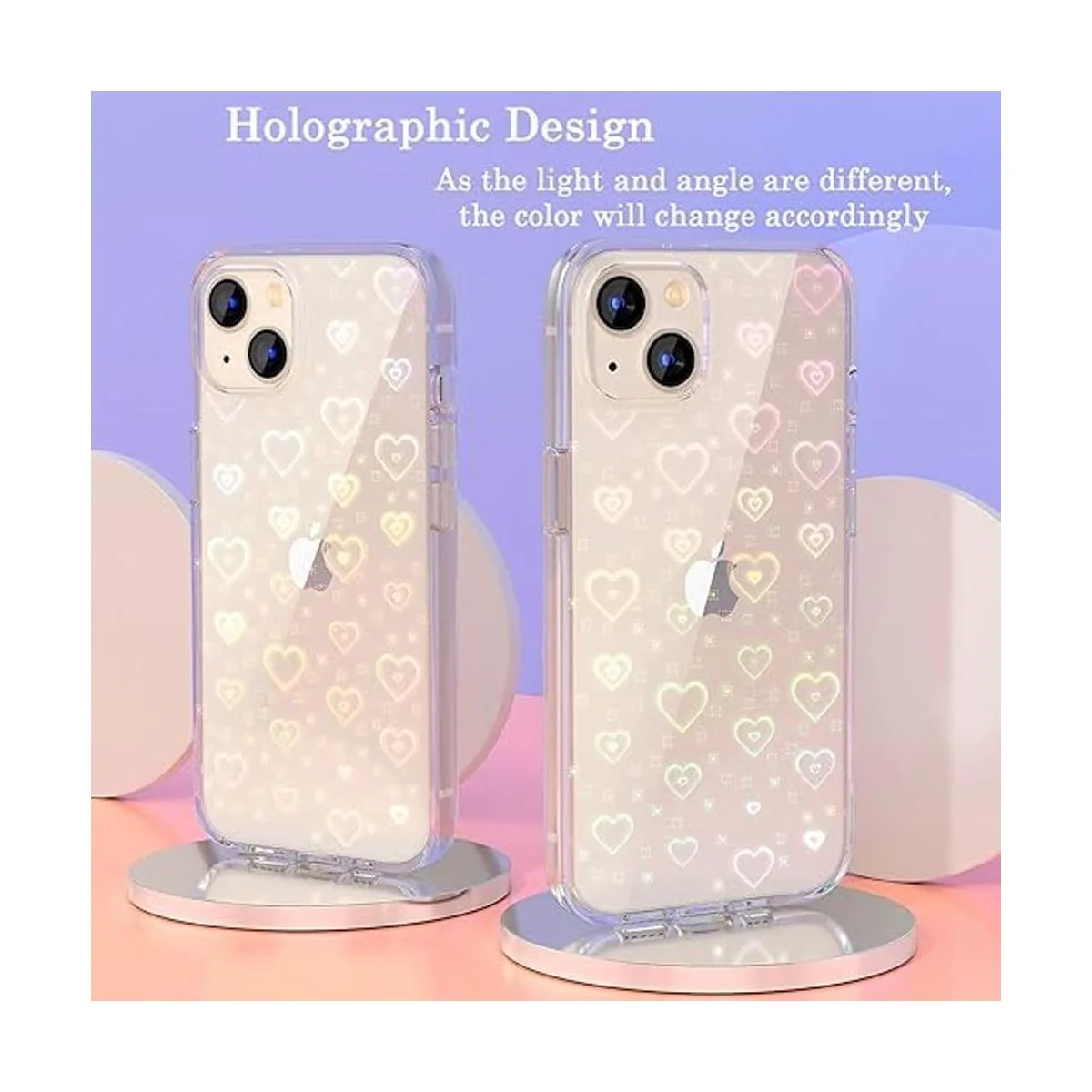 Tksafy Funda compatible con iPhone 14 diseño holográfico_3