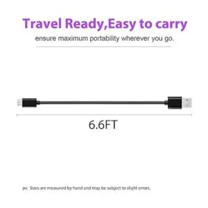 Cable de carga USB C de 6 pies para ATT Calypso 23_6