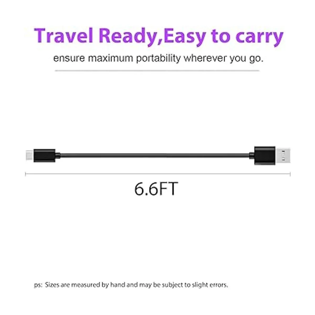 Cable de carga USB C de 6 pies para ATT Calypso 23_6