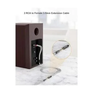 Cable de audio estéreo de 0.138 in a RCA cable de audio_2