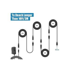 Paquete de 2 cables de extensión de corriente continua de_3