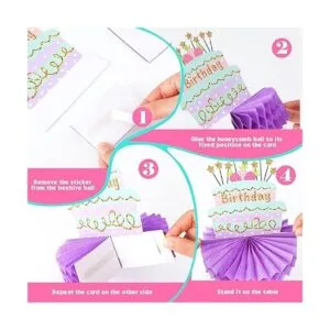 9 piezas de decoración de centro de mesa de cumpleaños en_3