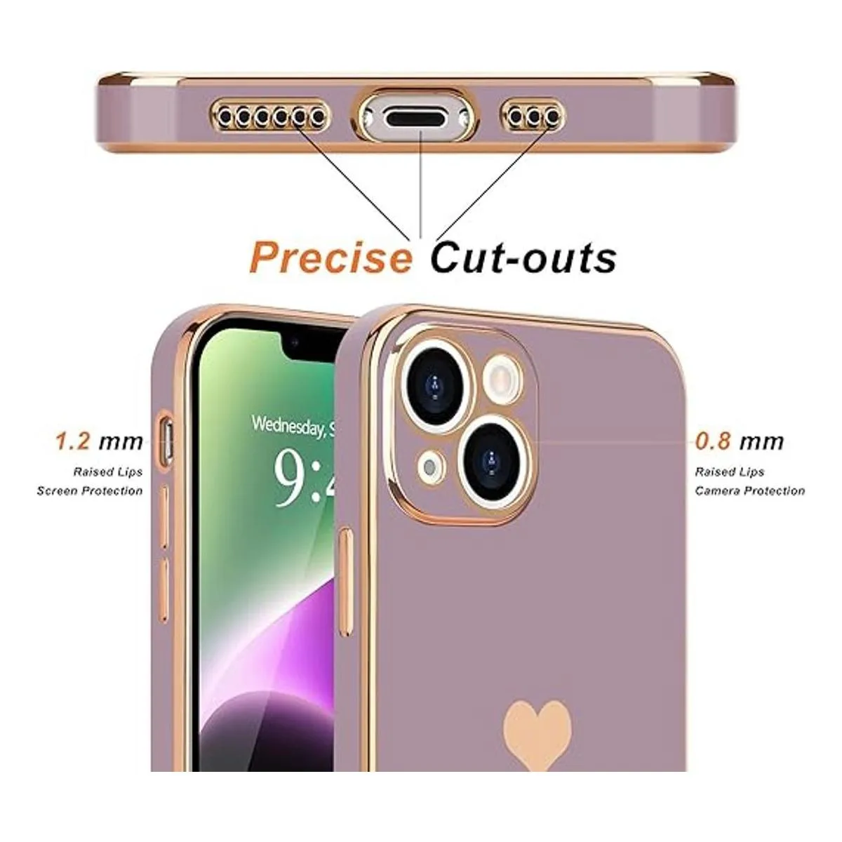 Teageo Funda para iPhone 14 Plus para mujeres y niñas_3