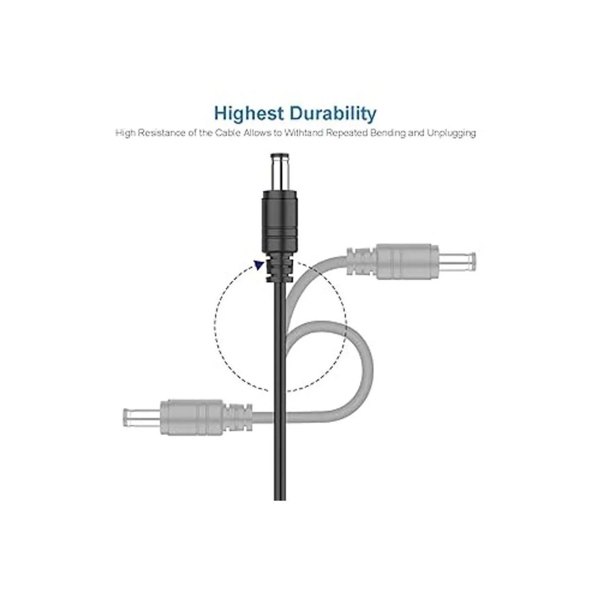 Paquete de 2 cables de extensión de corriente continua de_2