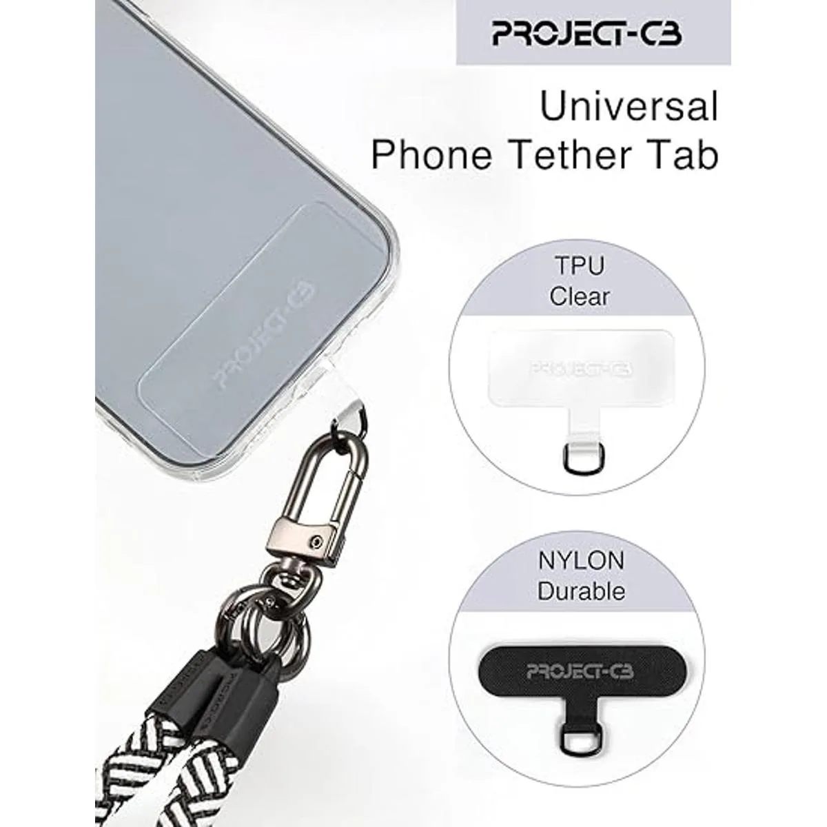 de 2 pestañas de amarre teléfono parche universal_2