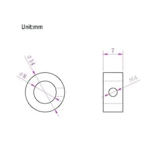 Befenybay 10 piezas de collar de bloqueo negro de 0.315_6