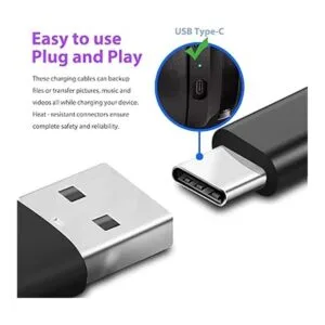 Cable de carga USB C de 6 pies para ATT Calypso 23_3