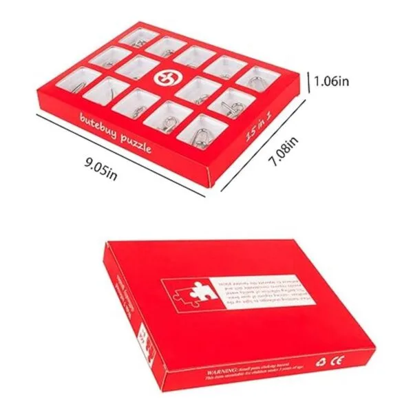 Ahyuan 15 piezas IQ Test Mind Game Toys IQ Juguetes_5