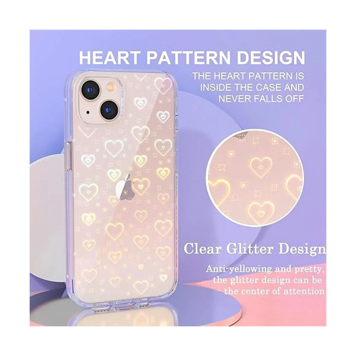 Tksafy Funda compatible con iPhone 14 diseño holográfico_2