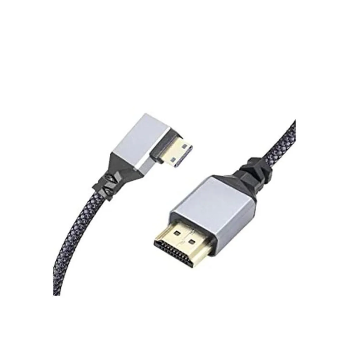 RIIEYOCA Cable adaptador 4K Mini HDMI a HDMI ángulo recto_1