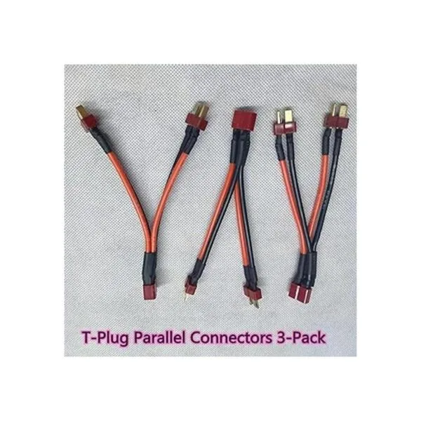 skrnrhrery Conector paralelo de enchufe en T con cable de_7