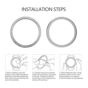 Micro Traders Watch Bezel Ring Compatible with Galaxy_4
