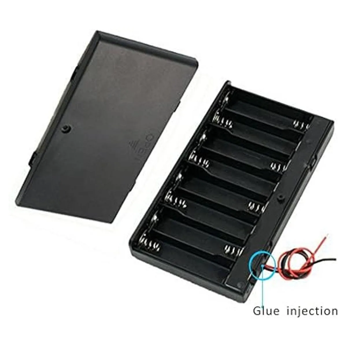 CORODE Caja de 8 x AA de 12 V con cable para interruptor_6