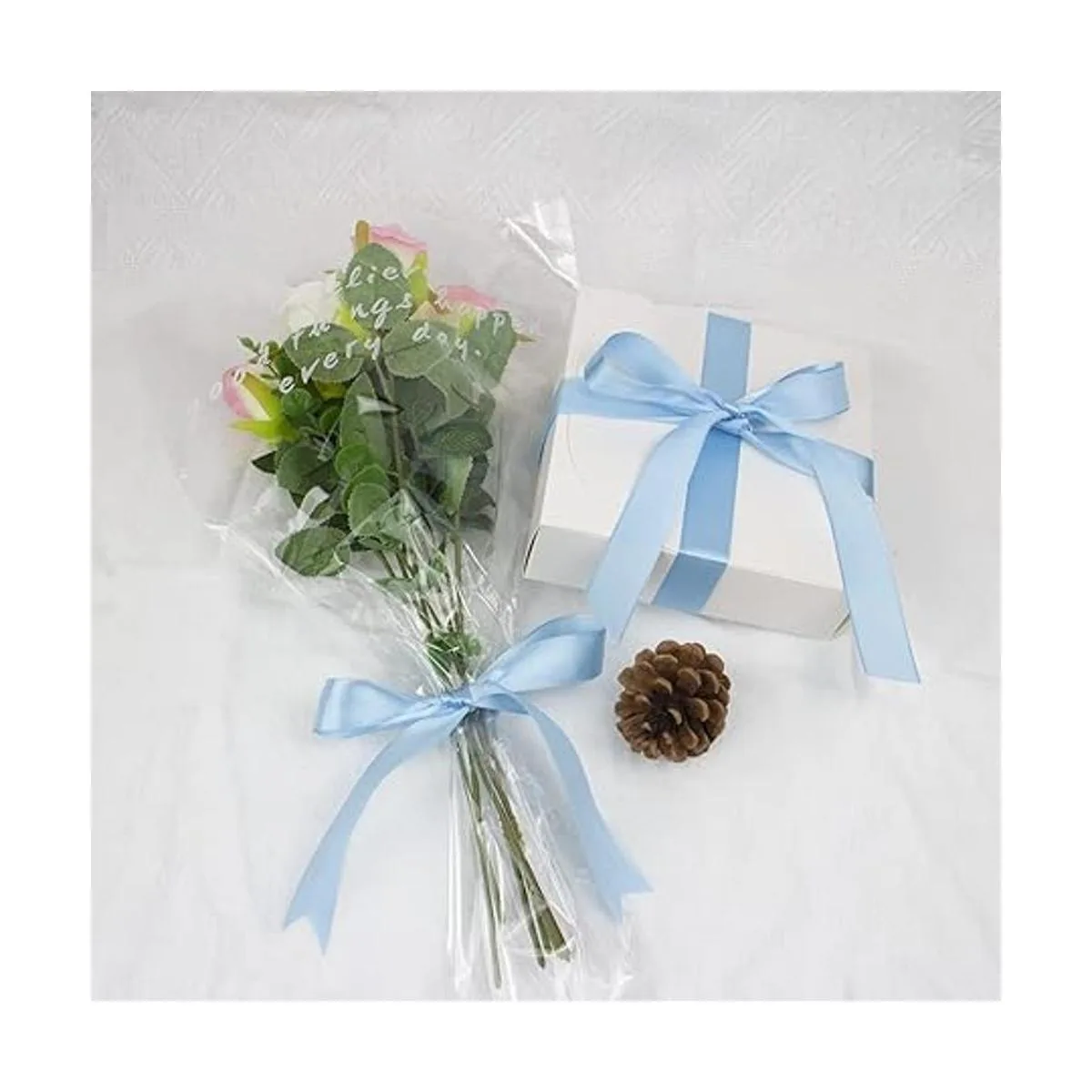 Nichemigo Cinta de satén sólida de doble cara de 1 x 50_6