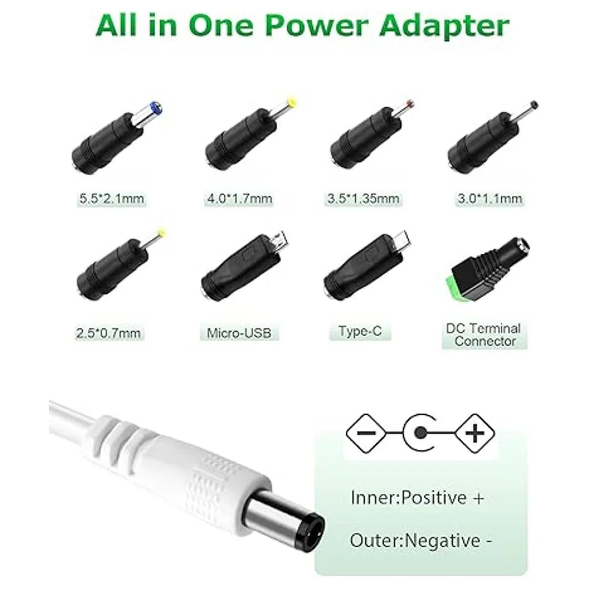 Adaptador de fuente de alimentación de 5 V 1 A Arkare DC_3
