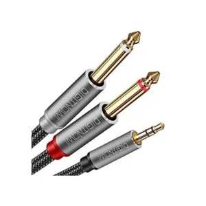 DIGITNOW Cable divisor TS mono estéreo de 0.138 in de 18_1