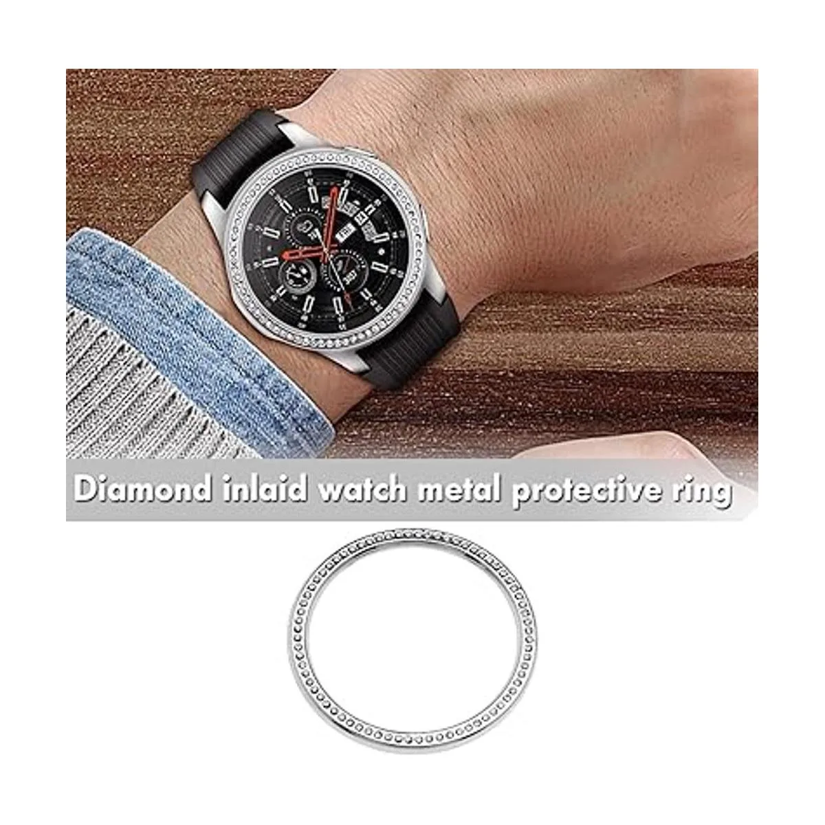 Micro Traders Watch Bezel Ring Compatible with Galaxy_2