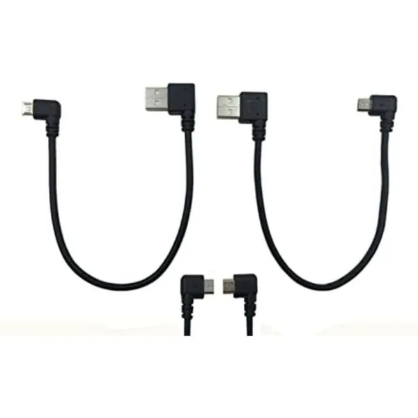 Cerrxian Cable micro USB de 9 pulgadas Combo de ángulo_1