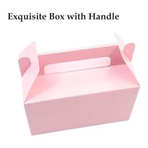 Oletx 12 cajas de regalo rosadas a dos aguas caja de_4