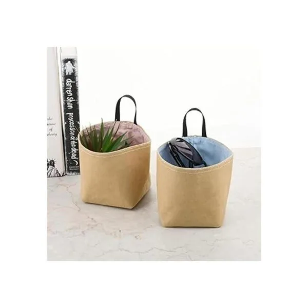CM Mini Hanging Storage Basket Small Storage Bag Decor Bin_5