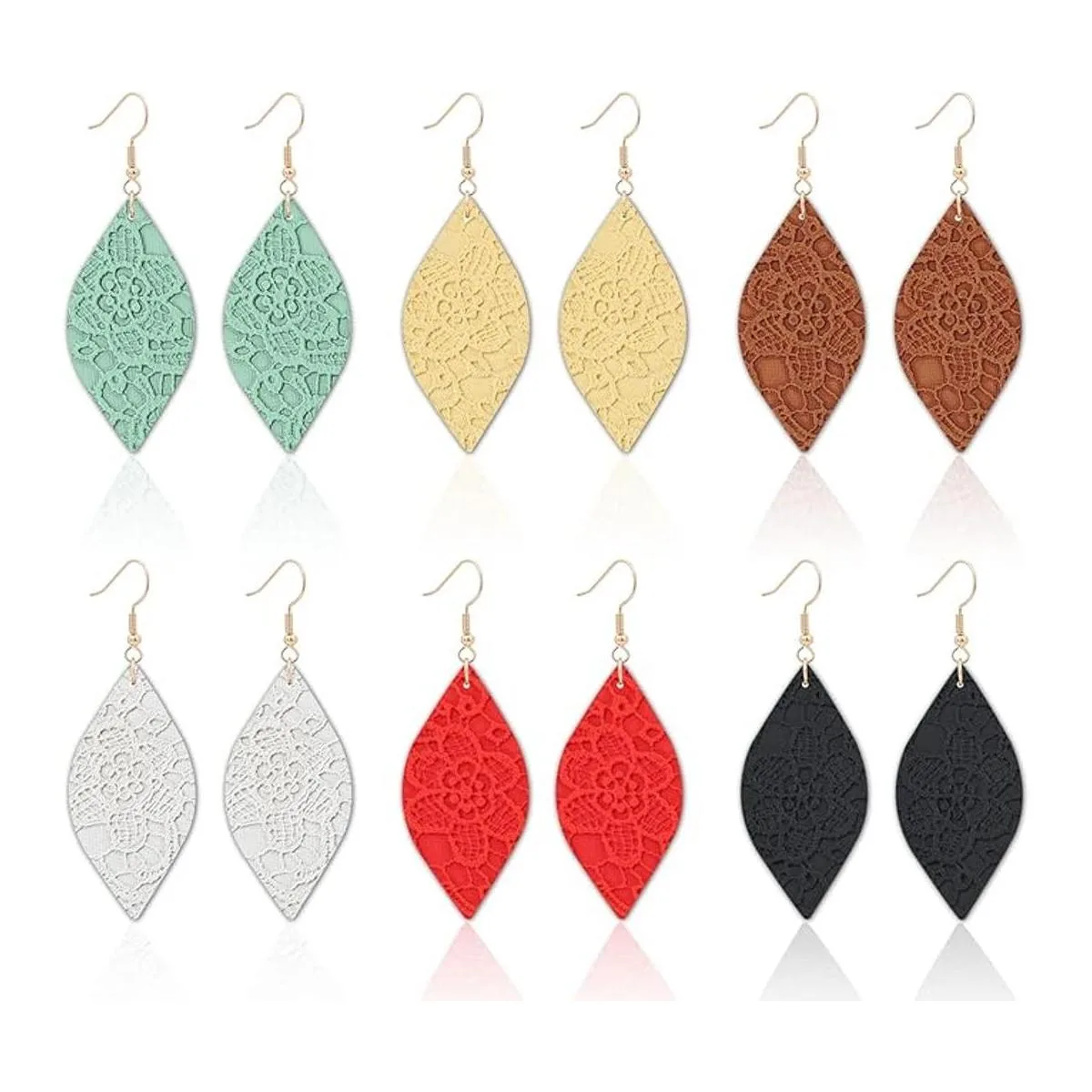 Picheng Hojas de cuero sintético en relieve rollos de_5