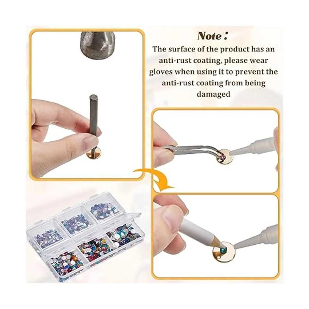 Kit de 13 piezas de herramientas de estampación de metal_4