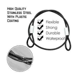 Paquete de 20 correas de seguridad de acero inoxidable_3