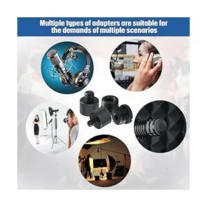 Juego de adaptadores de rosca de micrófono de 8 piezas_4