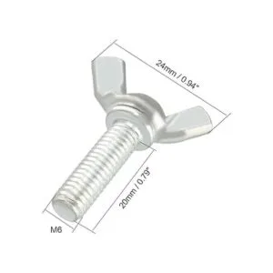 uxcell Tornillo de mariposa de acero al carbono_3