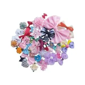 Surtido de cintas flores y moños artesanales Chenkou a_2
