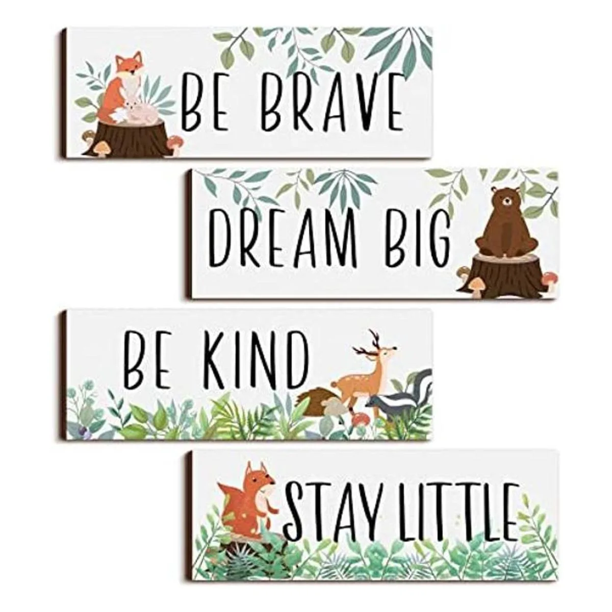 4 piezas de decoración de guardería de bosque para bebés_1