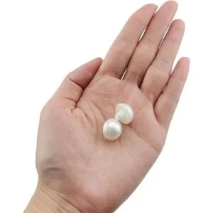 ZCZQC Botón de perlas de media cúpula 50 piezas de 0.591_5