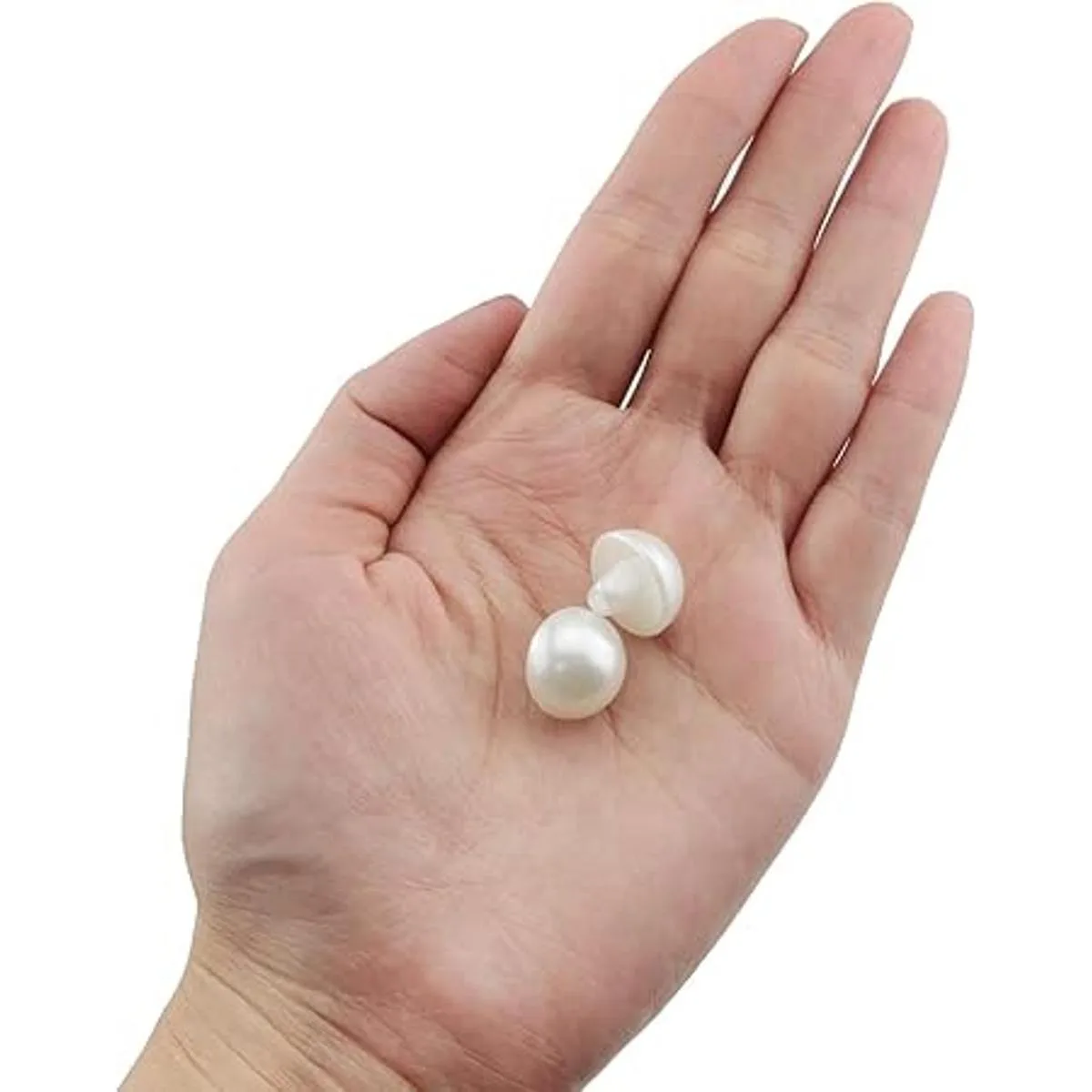 ZCZQC Botón de perlas de media cúpula 50 piezas de 0.591_5