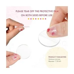 100 unidades de discos redondos de acrílico transparente_2