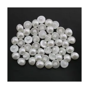 ZCZQC Botón de perlas de media cúpula 50 piezas de 0.591_4