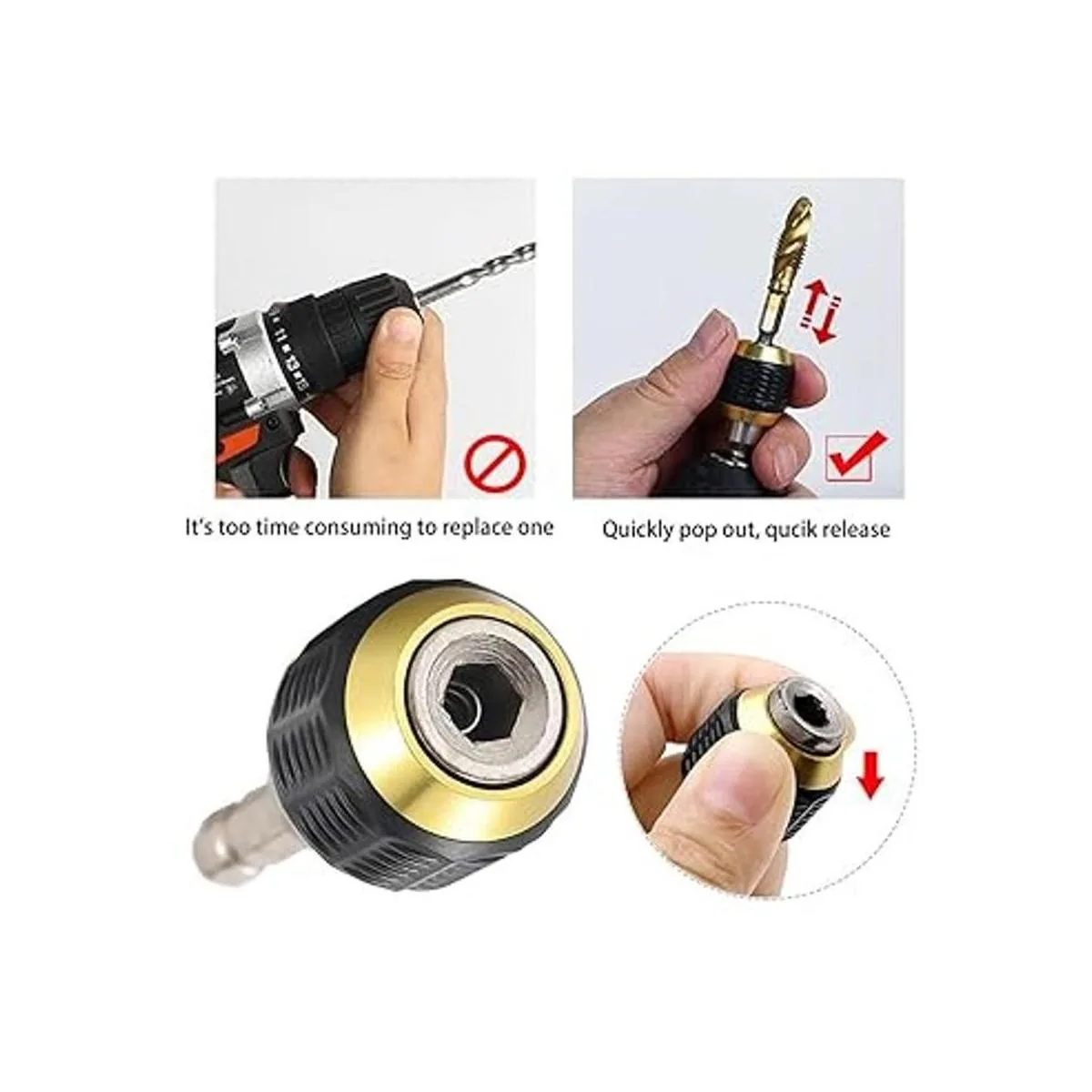 Saipe 2 piezas de 14 pulgadas de vástago hexagonal de_3