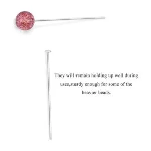 Hahiyo Alfileres de satén fino de 1.969 in de longitud se_5