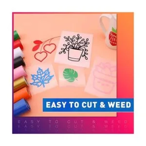 HTVRONT Vinilo permanente blanco para Cricut rollos de_4