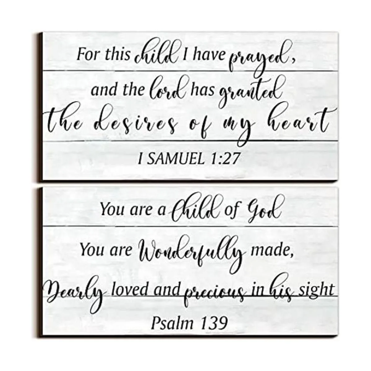 2 piezas de decoración de pared de madera para niñas y_1