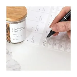 Bloomondo 160 etiquetas impermeables para tarros de_5